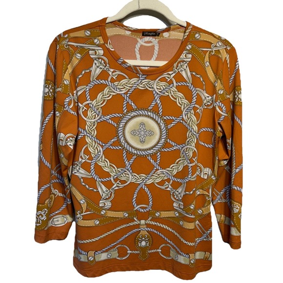 J. McLaughlin Lightweight Stretch 3/4 Sleeve Tops (Lot of 2) Women's Size‎ M EUC - Picture 11 of 16